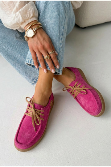 zapatosActivadoturalnego de gamuzau Vinceza 95391 color rosa 2