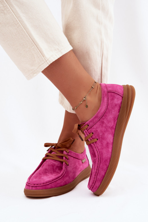 zapatosActivadoturalnego de gamuzau Vinceza 95391 color rosa