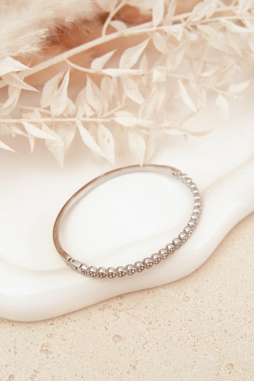 Una pulsera FemeninoPequeñomy circonitas Stal NierdzeAna color plata