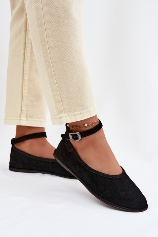 bailarinasActivadoturalnego de gamuzau Big Star TT274212 de color negro