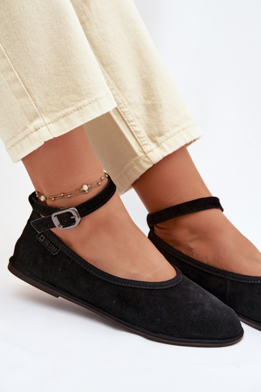 bailarinasActivadoturalnego de gamuzau Big Star TT274212 de color negro