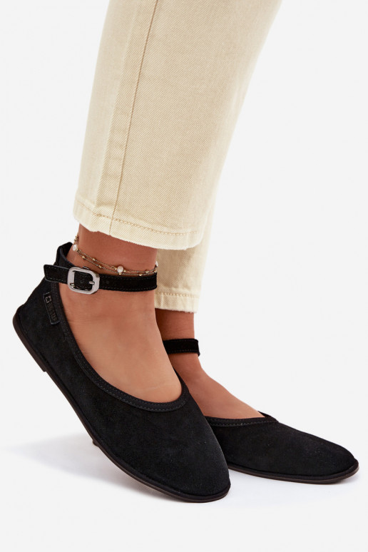 bailarinasActivadoturalnego de gamuzau Big Star TT274212 de color negro