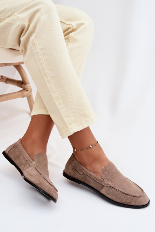 mocasines de mujerActivadoturalnego de gamuzau Big Star TT274207 beige