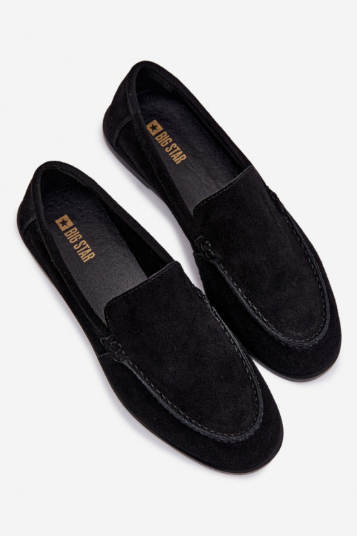 mocasines de mujerActivadoturalnego de gamuzau Big Star TT274209 de color negro