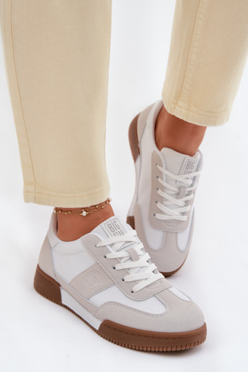 Zapatillas modelo zapatos. Femenino Big Star TT274910 el color blanco