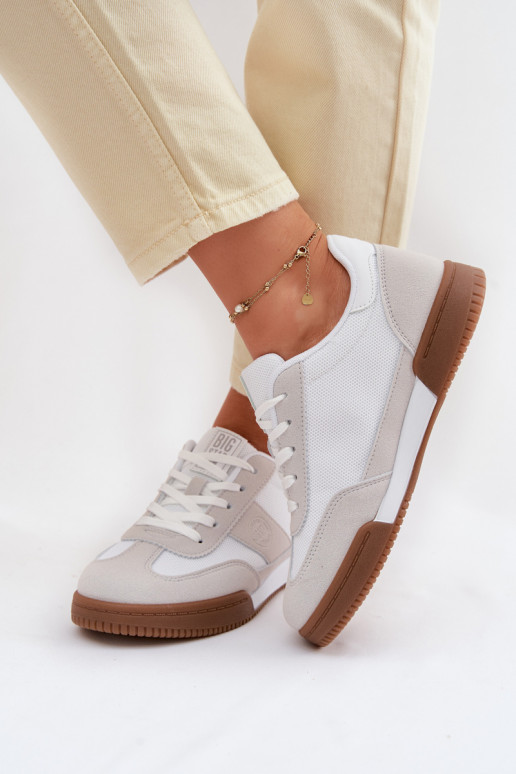 Zapatillas modelo zapatos. Femenino Big Star TT274910 el color blanco