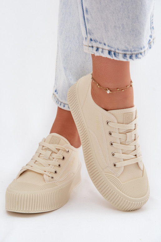 Zapatos de ocio con una plataforma Big Star TT274271 beige