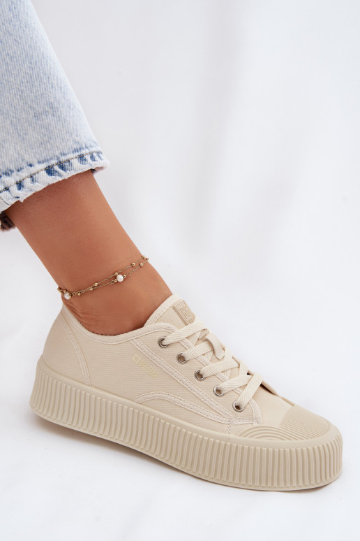 Zapatos de ocio con una plataforma Big Star TT274271 beige