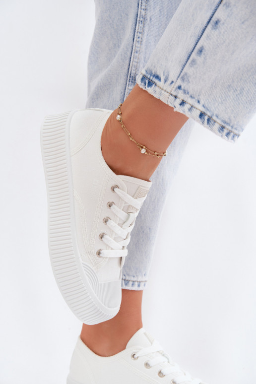 Zapatos de ocio con una plataforma Big Star TT274269 el color blanco