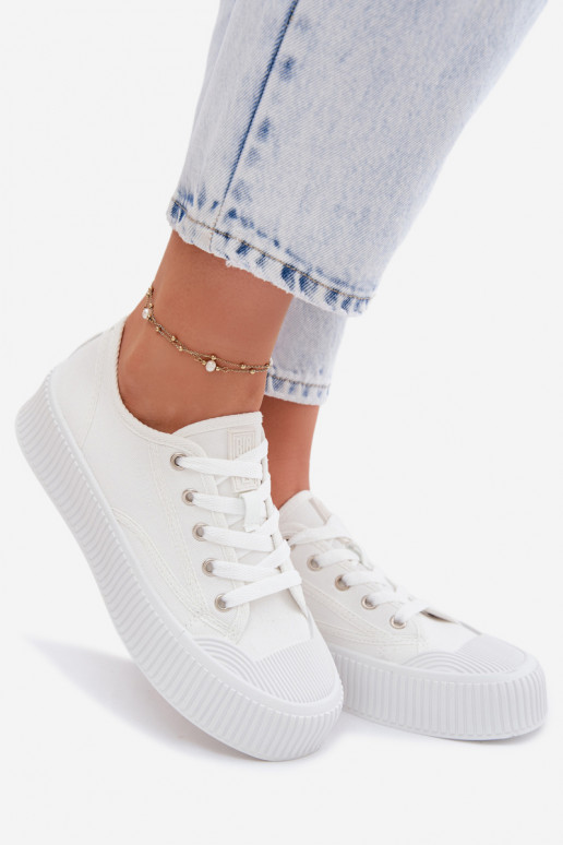 Zapatos de ocio con una plataforma Big Star TT274269 el color blanco