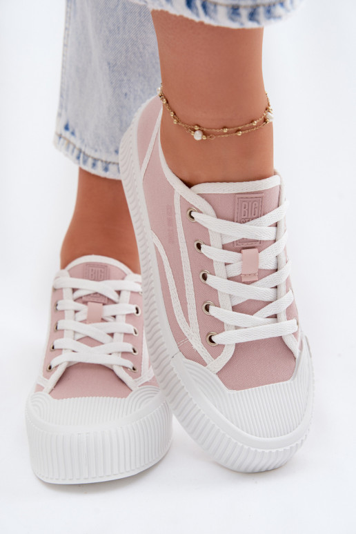 Zapatos de ocio con una plataforma Big Star TT274270 color rosa