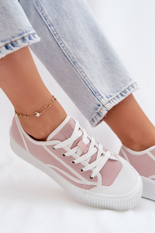 Zapatos de ocio con una plataforma Big Star TT274270 color rosa