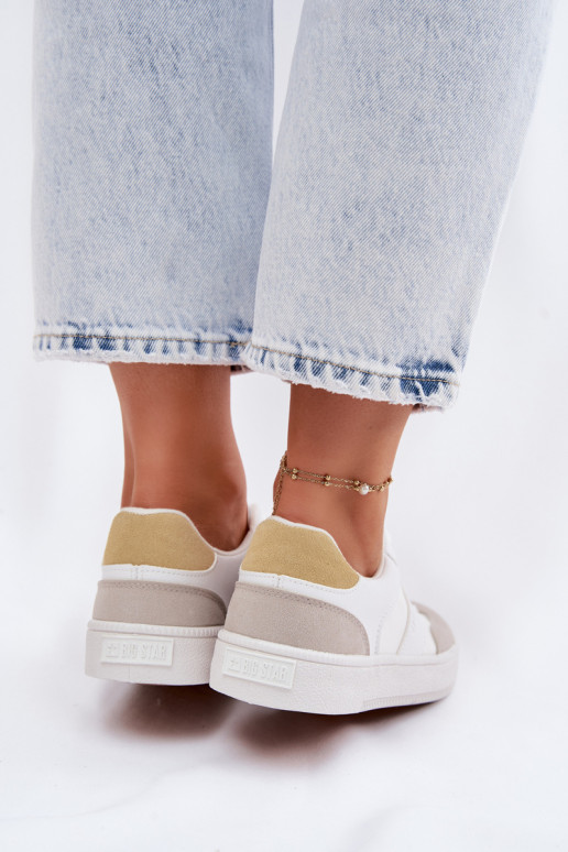 Zapatillas modelo zapatos. baja de las mujeres Big Star TT274767 el color blanco