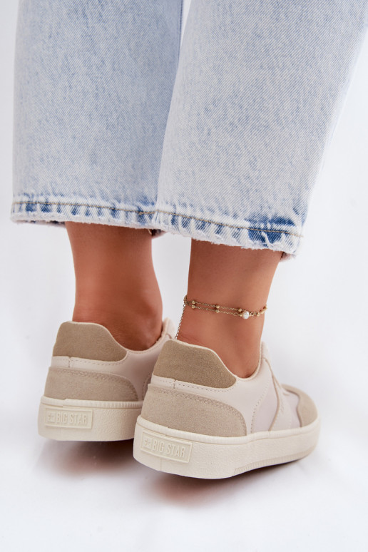 Zapatillas modelo zapatos. baja de las mujeres Big Star TT274768 beige