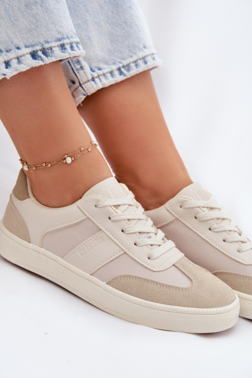 Zapatillas modelo zapatos. baja de las mujeres Big Star TT274768 beige