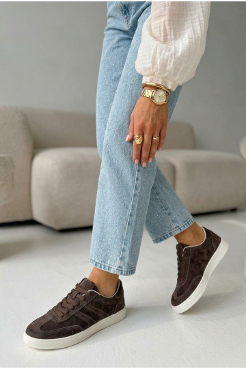 Zapatillas modelo zapatos. de gamuza Vinceza 95400 CzekoladoAe