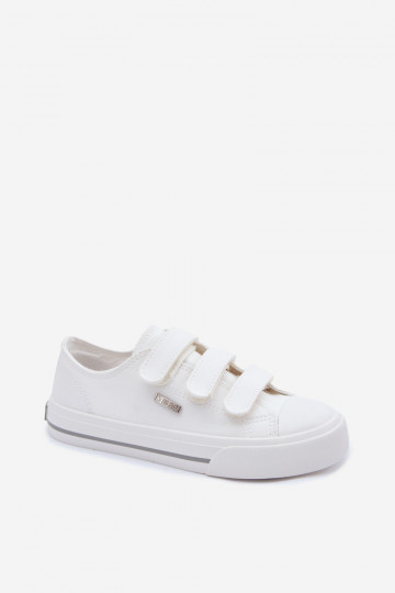 Zapatos de ocio para niños con cierres de velcro Big Star TT374169 color blanco