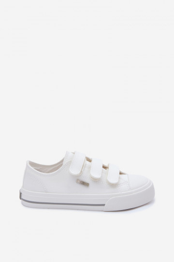 Zapatos de ocio para niños con cierres de velcro Big Star TT374169 color blanco 2