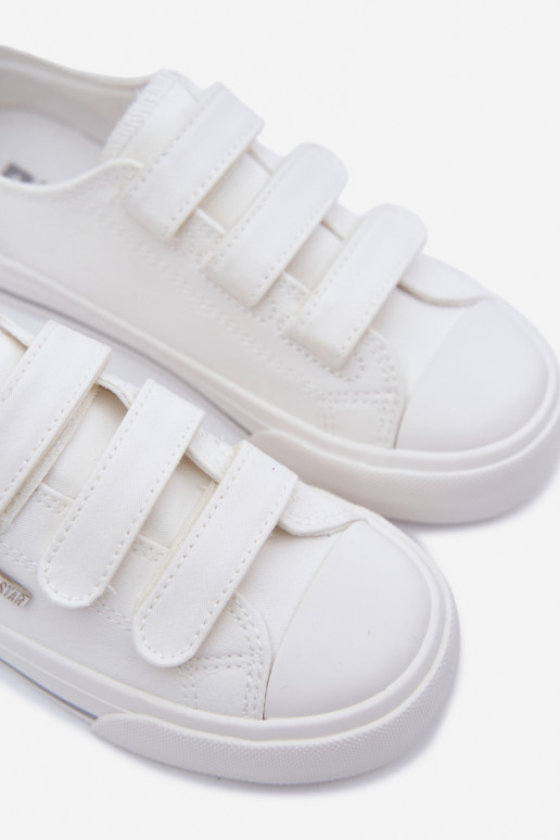 zapatos casuales Infantil con sujetadores adhesivos Big Star TT374169 el color blanco