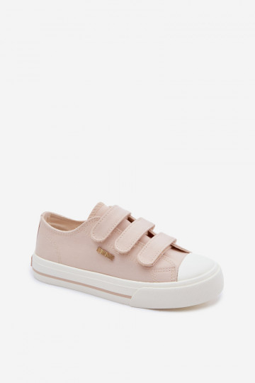 Zapatos de ocio para niños con cierres de velcro Big Star TT374174 color arena