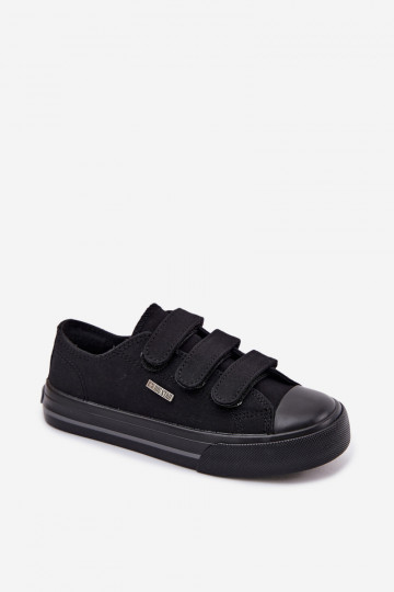 Zapatos de ocio para niños con cierres de velcro Big Star TT374172 color negro