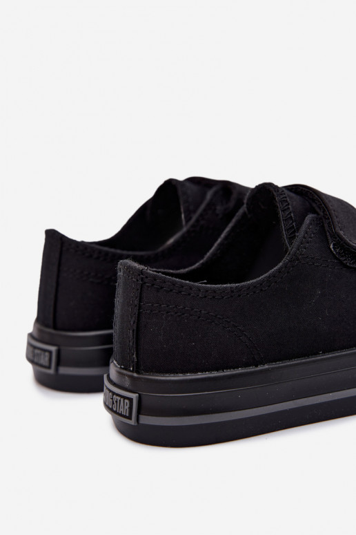 zapatos casuales Infantil con sujetadores adhesivos Big Star TT374172 de color negro