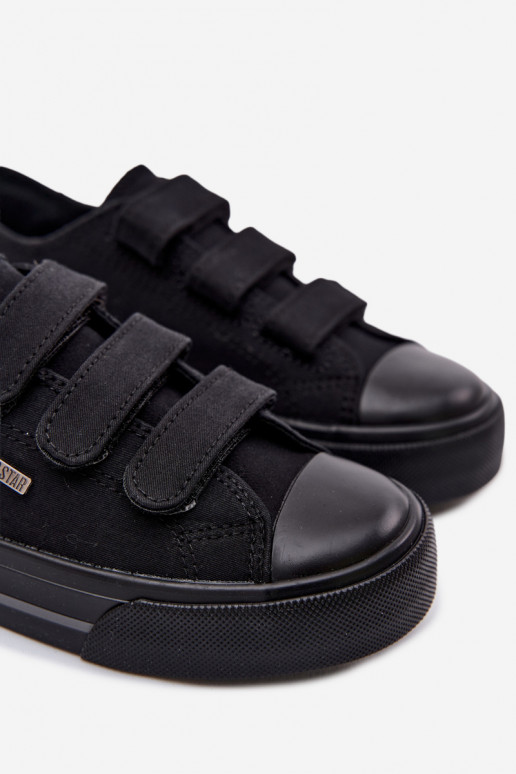 zapatos casuales Infantil con sujetadores adhesivos Big Star TT374172 de color negro