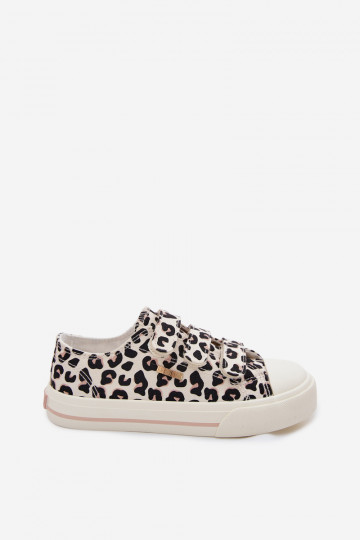 Zapatos de ocio para niños con cierres de velcro Big Star TT374171 estampado de leopardo 2
