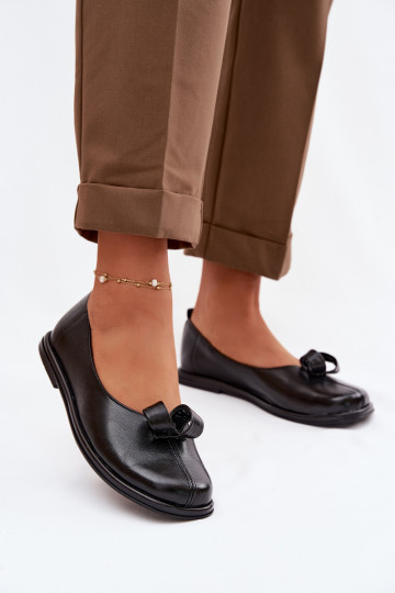 Piel zapatos Femenino Zazoo 379 de color negro 2