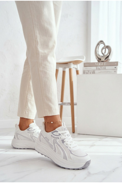 zapatillas Zapatillas modelo zapatos. Femenino Big Star TT274325 HI-POLY SYSTEM el color blanco