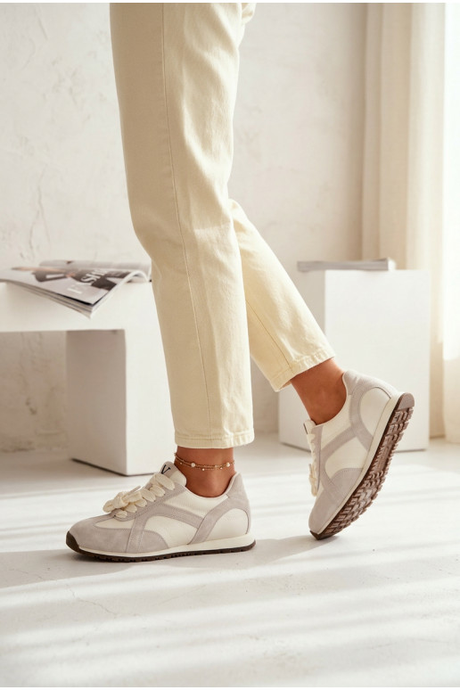 de gamuza Zapatillas modelo zapatos. Femenino Vinceza 86427 color gris