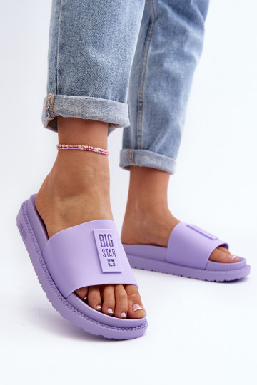 Chanclas de mujer Big Star LL274426 color violeta