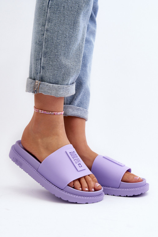 zapatillas de mujer Big Star LL274426 color violeta