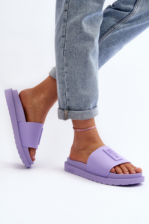 zapatillas de mujer Big Star LL274426 color violeta