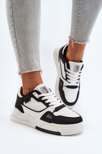 Femenino Zapatillas modelo zapatos. Big Star NN274669 Blanco-de color negro