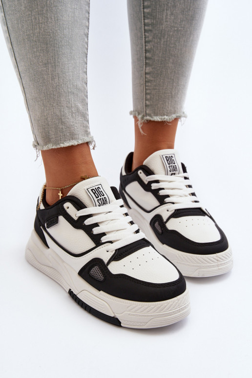 Femenino Zapatillas modelo zapatos. Big Star NN274669 Blanco-de color negro