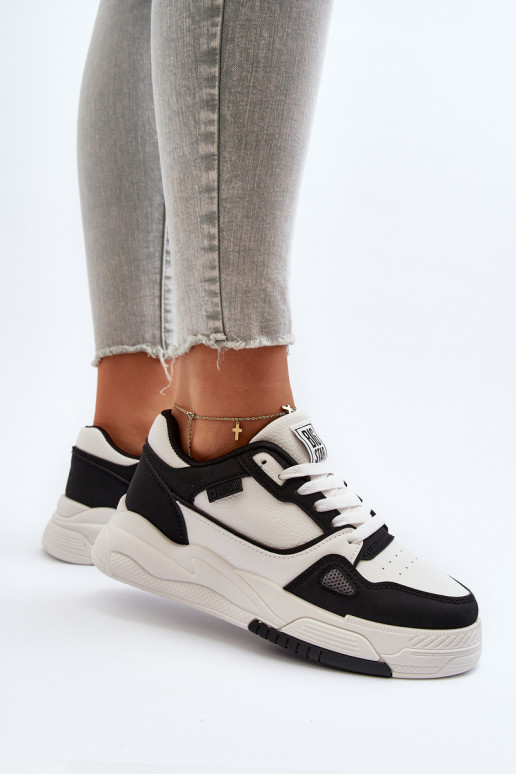 Femenino Zapatillas modelo zapatos. Big Star NN274669 Blanco-de color negro