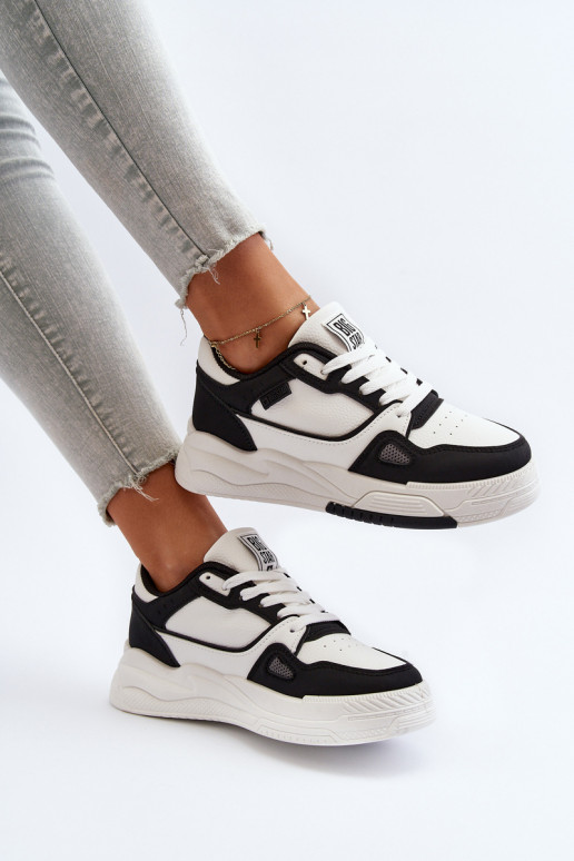 Femenino Zapatillas modelo zapatos. Big Star NN274669 Blanco-de color negro