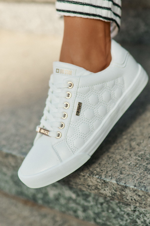 Zapatos de ocio de cuero ecológico Big Star RR274322 el color blanco