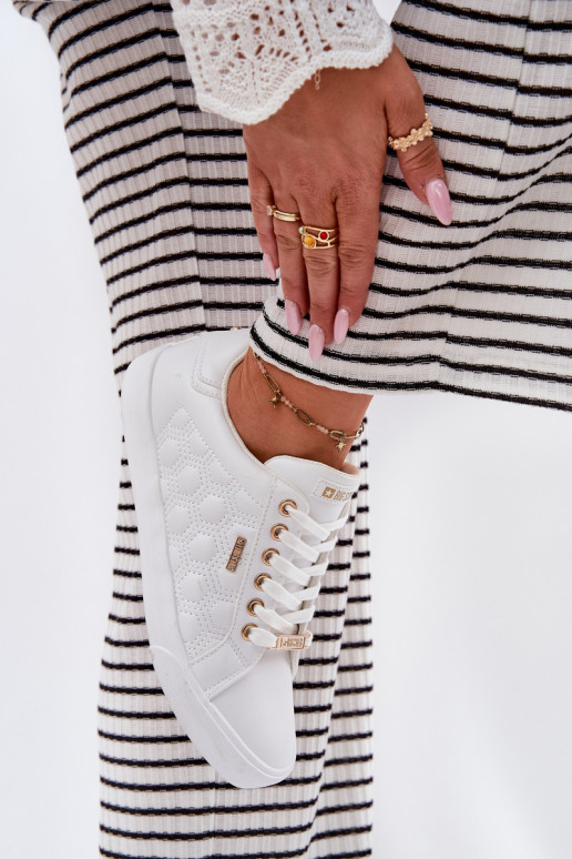 Zapatos de ocio de cuero ecológico Big Star RR274322 el color blanco