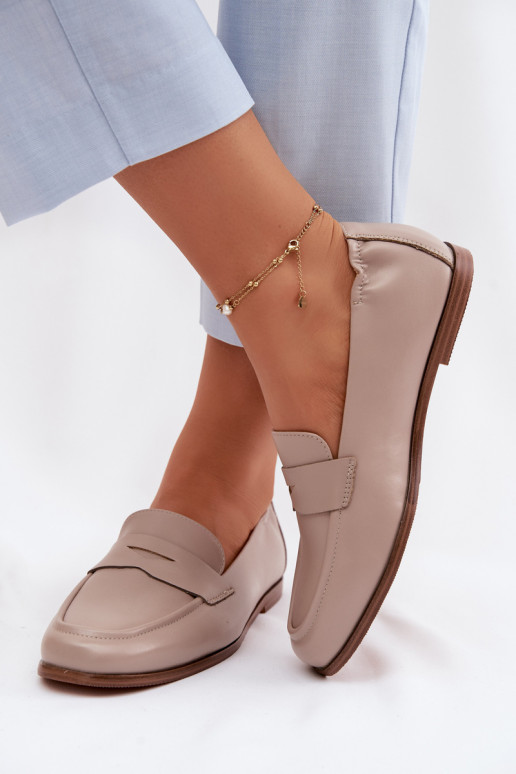 MocasinesActivadoturalnej Skóry Vinceza 18121 beige