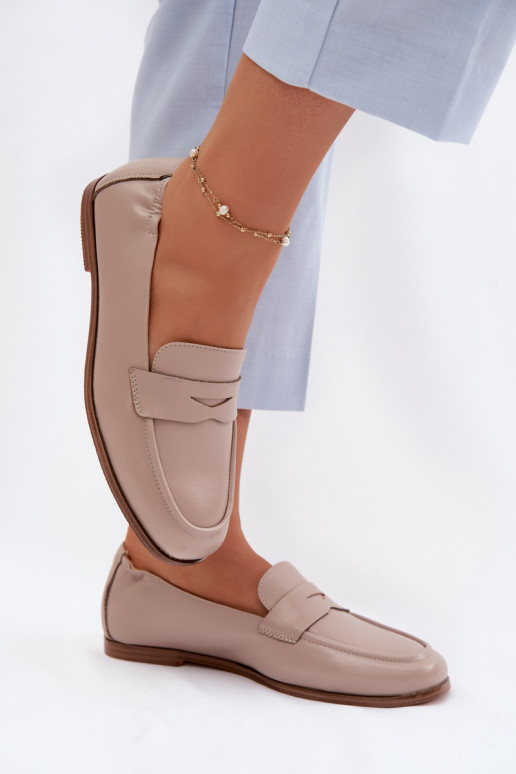 MocasinesActivadoturalnej Skóry Vinceza 18121 beige