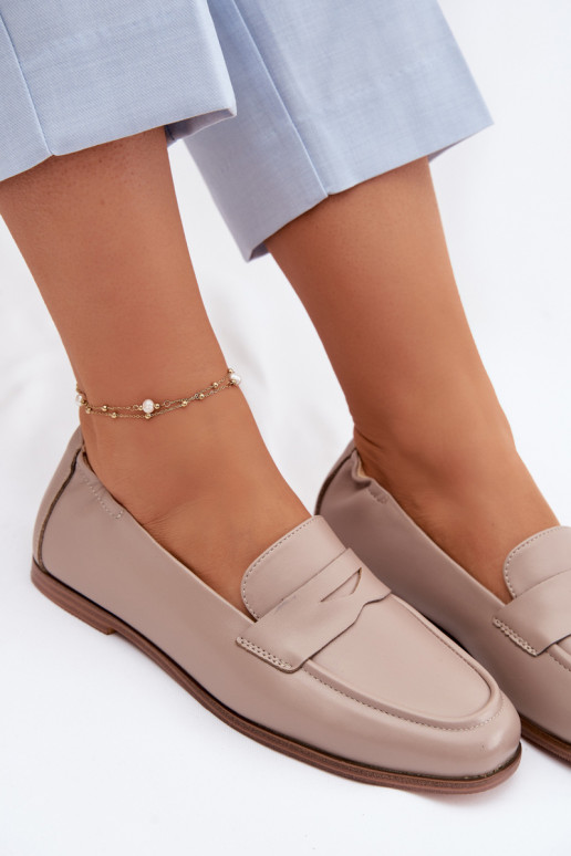 MocasinesActivadoturalnej Skóry Vinceza 18121 beige