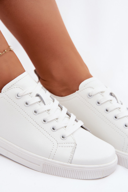 Piel Zapatos de ocio Vinceza 79536 el color blanco