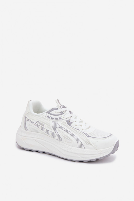 zapatillas Zapatillas modelo zapatos. Femenino Big Star TT274325 HI-POLY SYSTEM el color blanco