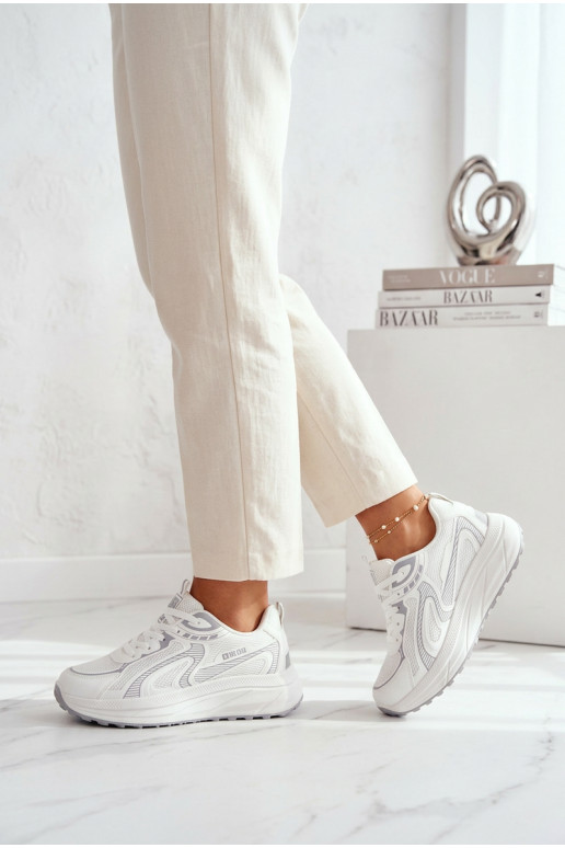 zapatillas Zapatillas modelo zapatos. Femenino Big Star TT274325 HI-POLY SYSTEM el color blanco