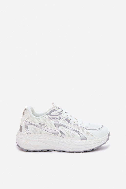 zapatillas Zapatillas modelo zapatos. Femenino Big Star TT274325 HI-POLY SYSTEM el color blanco