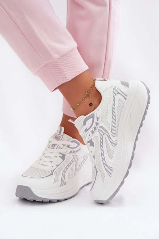 zapatillas Zapatillas modelo zapatos. Femenino Big Star TT274325 HI-POLY SYSTEM el color blanco