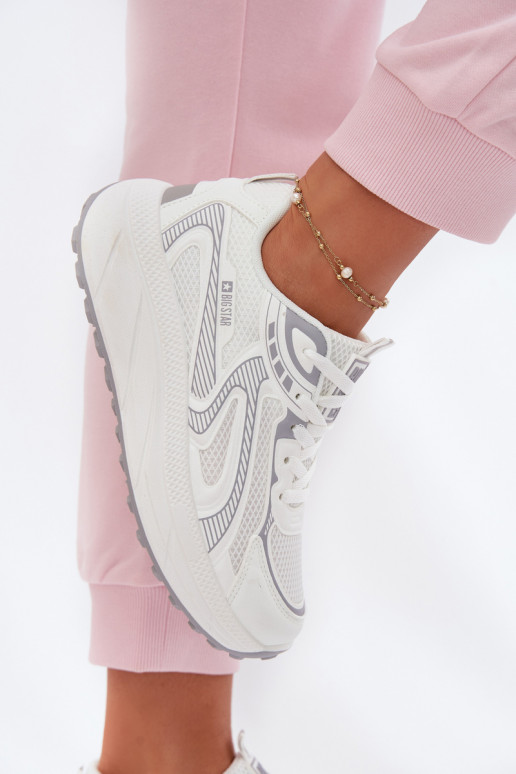 zapatillas Zapatillas modelo zapatos. Femenino Big Star TT274325 HI-POLY SYSTEM el color blanco