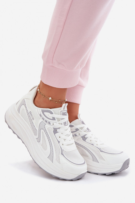 zapatillas Zapatillas modelo zapatos. Femenino Big Star TT274325 HI-POLY SYSTEM el color blanco